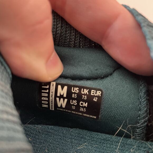 NOBULL Project Allday Knit Athletic Sneakers Women’s Size 10 Men’s Size 8.5 Teal - Picture 8 of 10